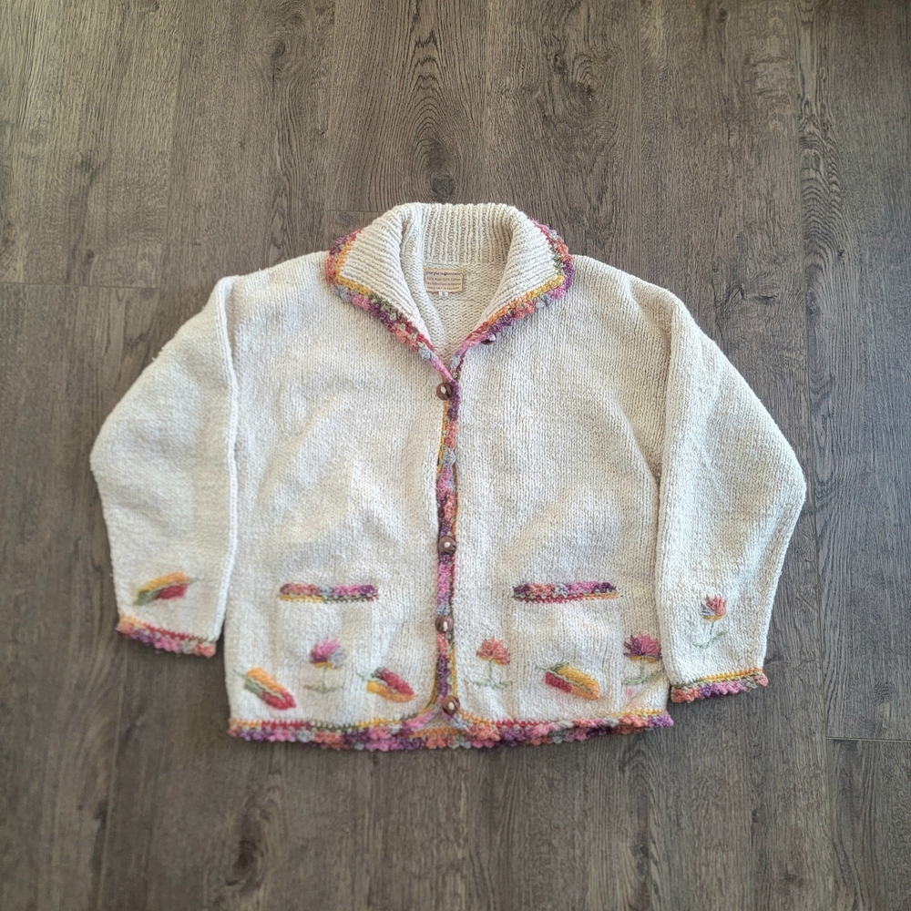 Rainbow Crafts Cream Sweater Multicolor